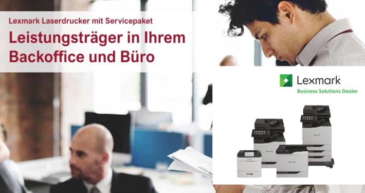 Lexmark Banner - Drucker für Büro und Backoffice