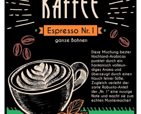 Food & Beverage - Etikett Kaffee