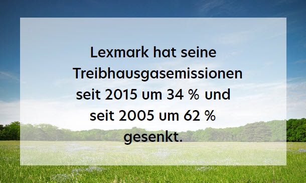 Nachhaltigkeit mit Lexmark